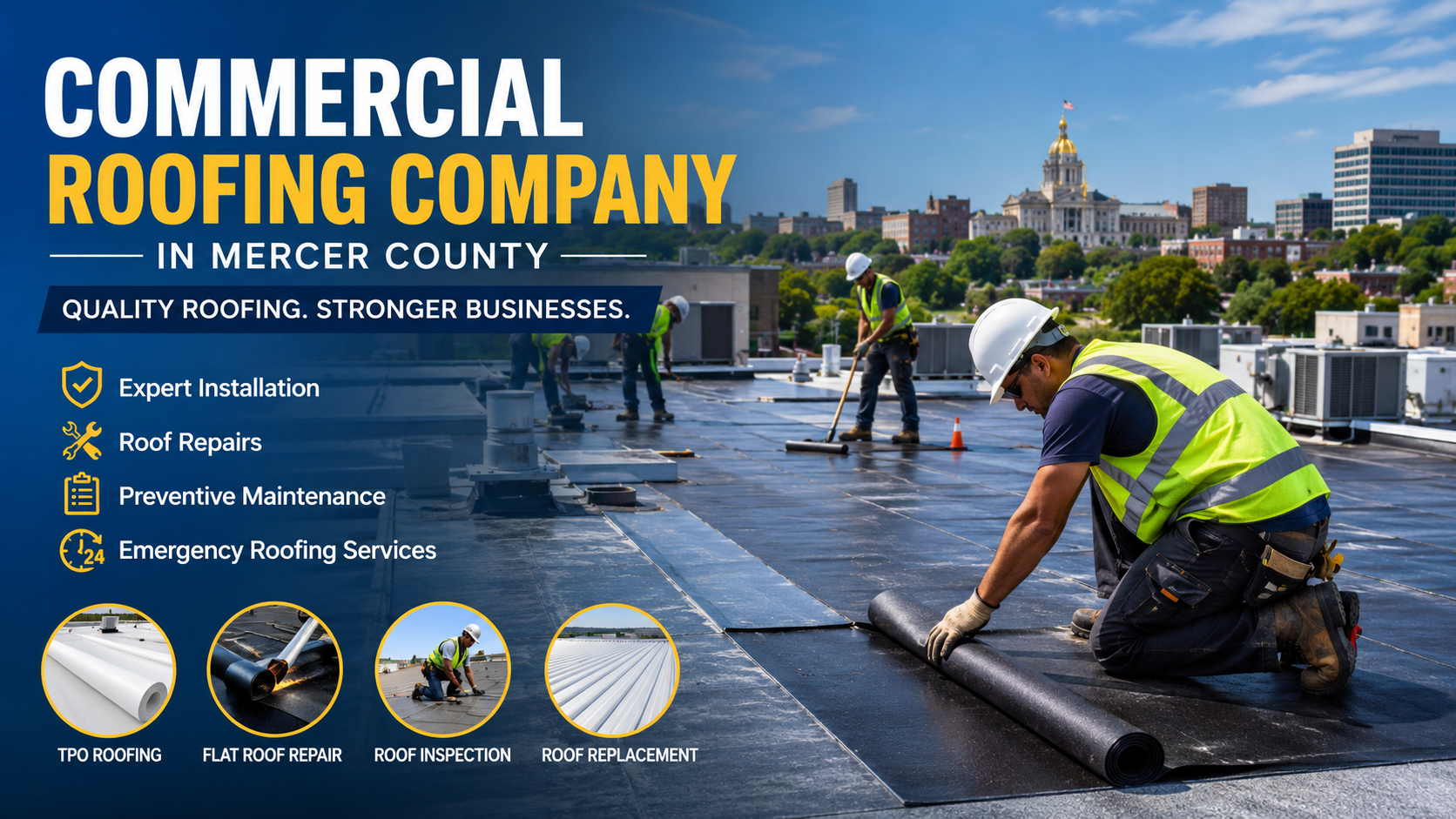 ommercial Roofing Company in Mercer County